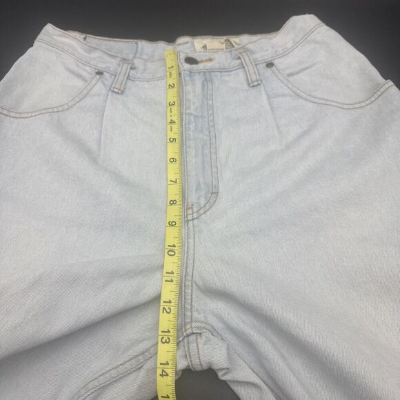 VTG 90s Eddie Bauer Jeans Womens Light Wash Tapered High Rise Mom Jeans Sz 12 - Picture 8 of 10